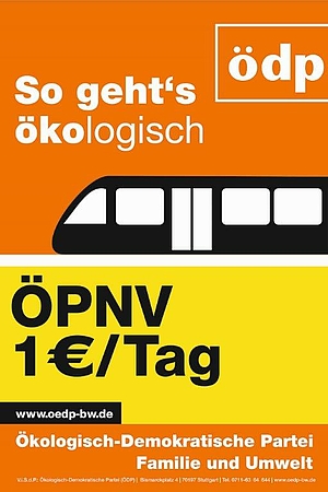 ÖDP-Plakat zur Regionalwahl